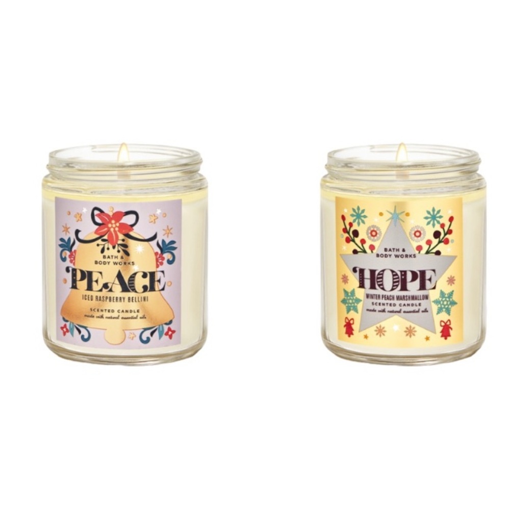 Bath & Body Works Iced Raspberry Bellini Winter Peach Marshmallow